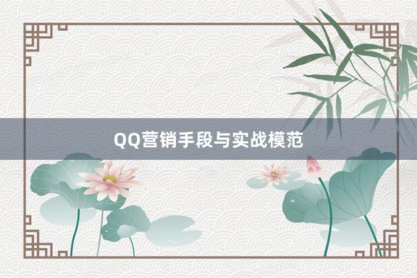 QQ营销手段与实战模范